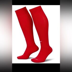 Nike Mens Performance Baseball/Softball  KneeHigh Socks 1 Pair Single Pair L Red